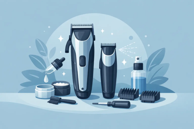 Cum intretii set clipper trimmer